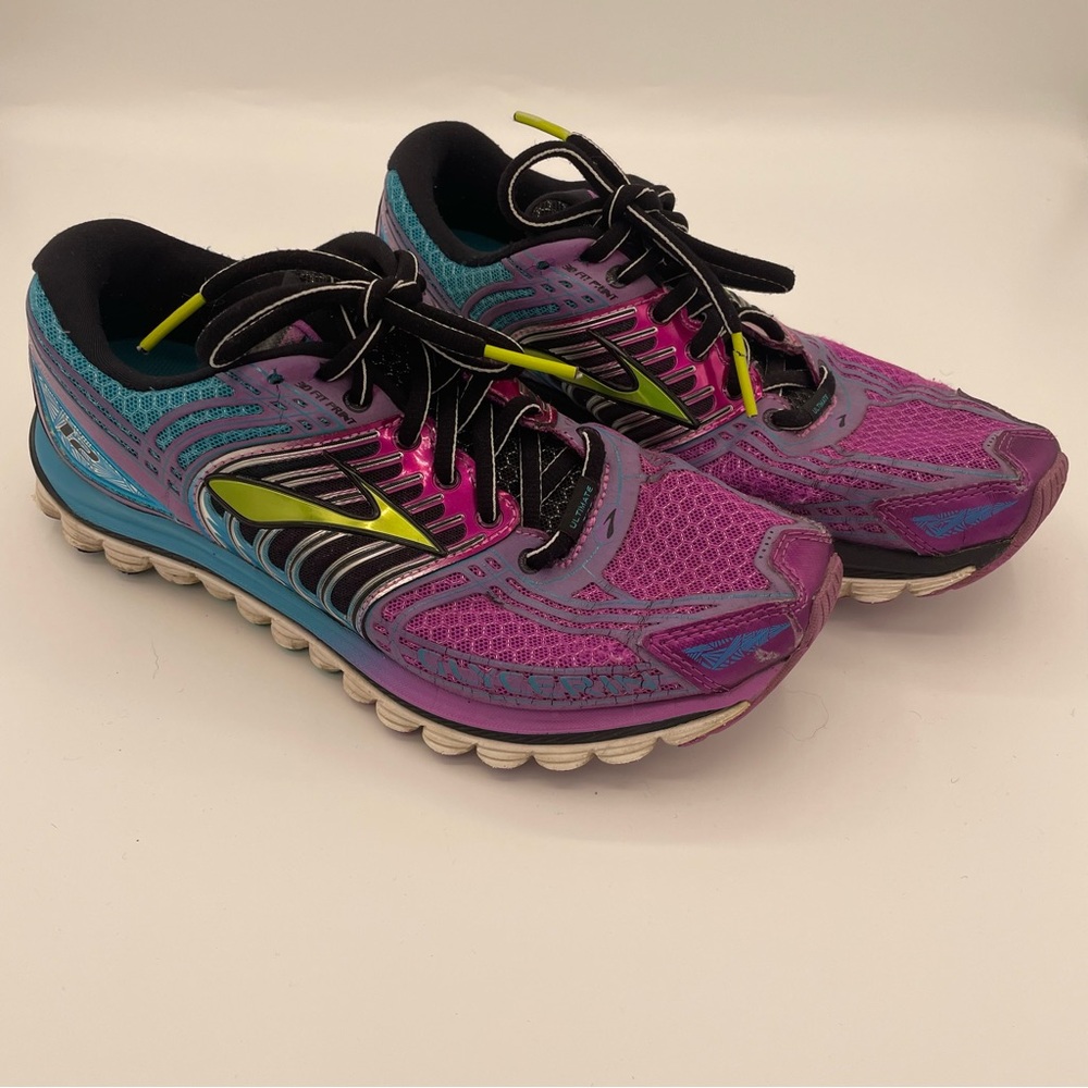 Brooks Women's Glycerin 12 Purple Running Tennis Shoes Sneakers - size 7